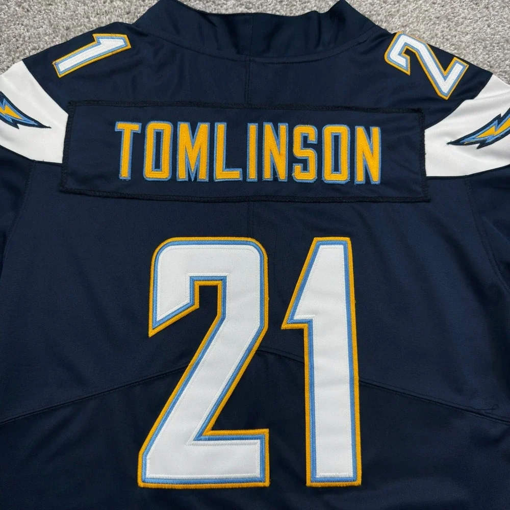 Nike LaDainian Tomlinson Chargers #21 Jersey Mens S NFL 100 On Field Stitched
